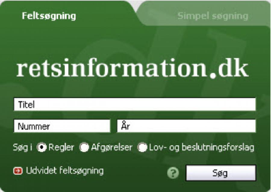 Logo for Retsinformation